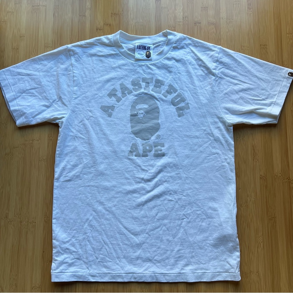 BAPE Classic JJJJound white t shirt - M